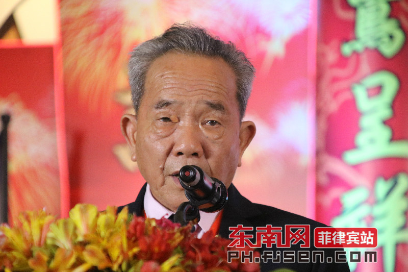 晋江香港沙塘庆贺团团长王桂松致辞.